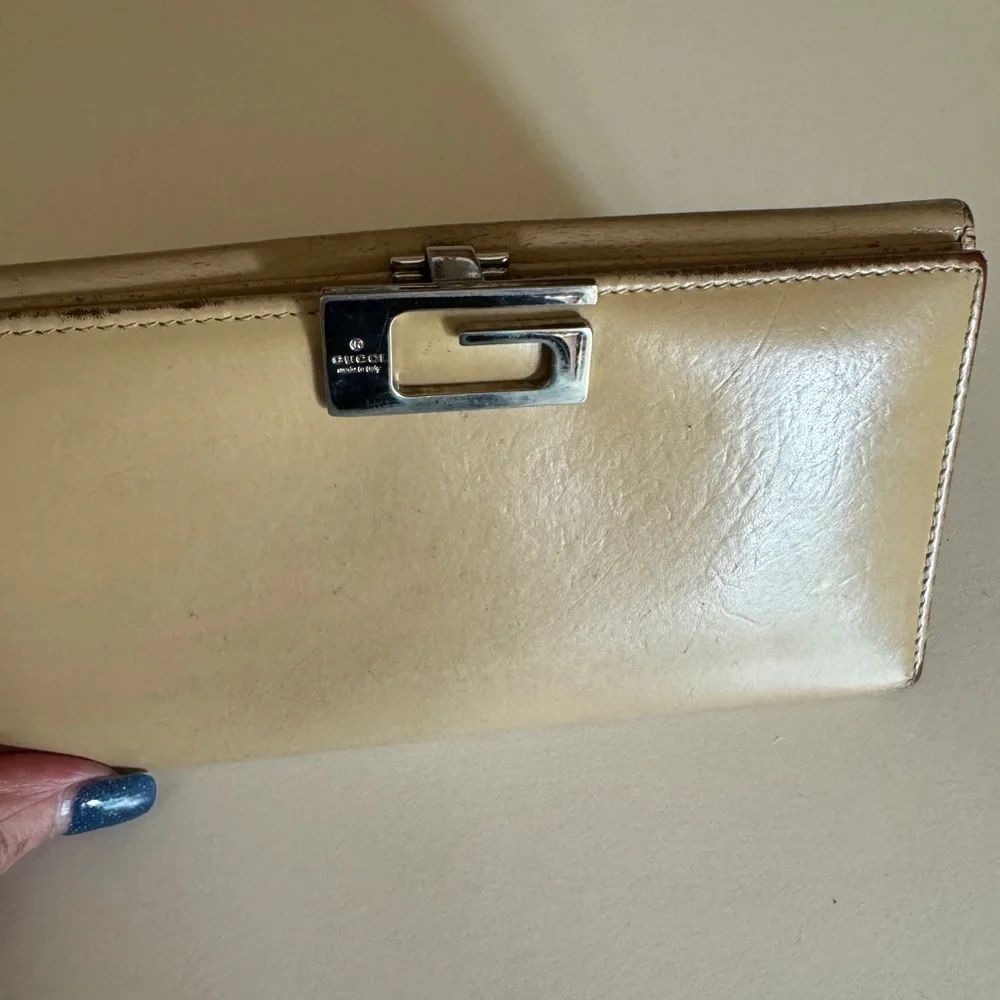 Gucci Tom Ford era leather wallet rare G clasp - Picture 2 of 10